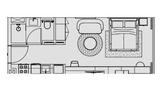 Apartment floor plan in Cove Edition 5 No. 11007